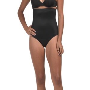 Spanx Flawless Finish High-Waisted Thong Red Hot Spanx NEW 3X Black